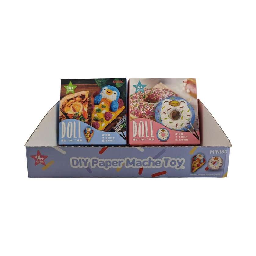 Happy Baking Series DIY Paper Mache Toy(Blue Penguin Mini Pen)