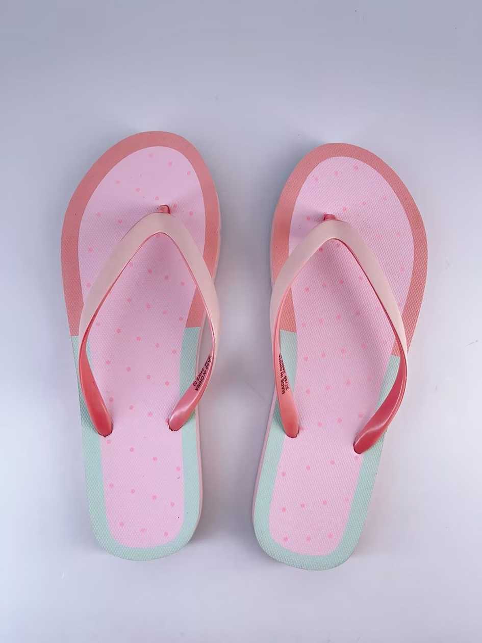 Ice Cream Color Womens Flip-Flops(Pink,37-38)