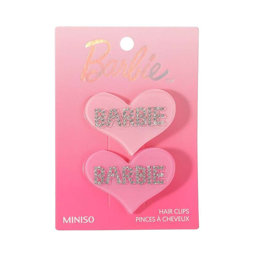Barbie Collection Heart Hair Clips (2 pcs)