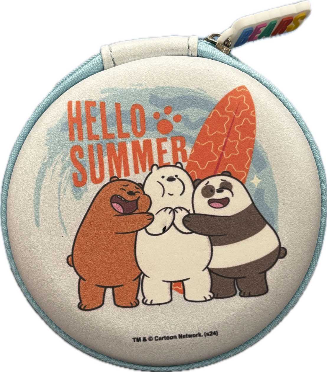 We Bare Bears Seaside Music Festival Round Electronic Accessories Case