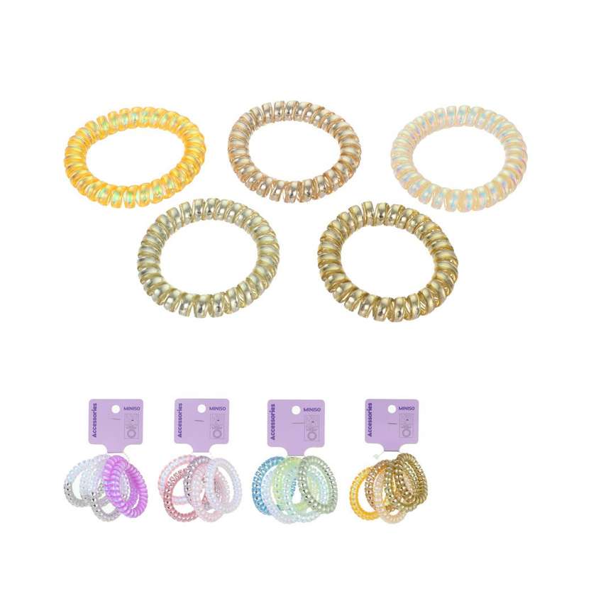 Basic Series Spiral Hair Tie (5 pcs)