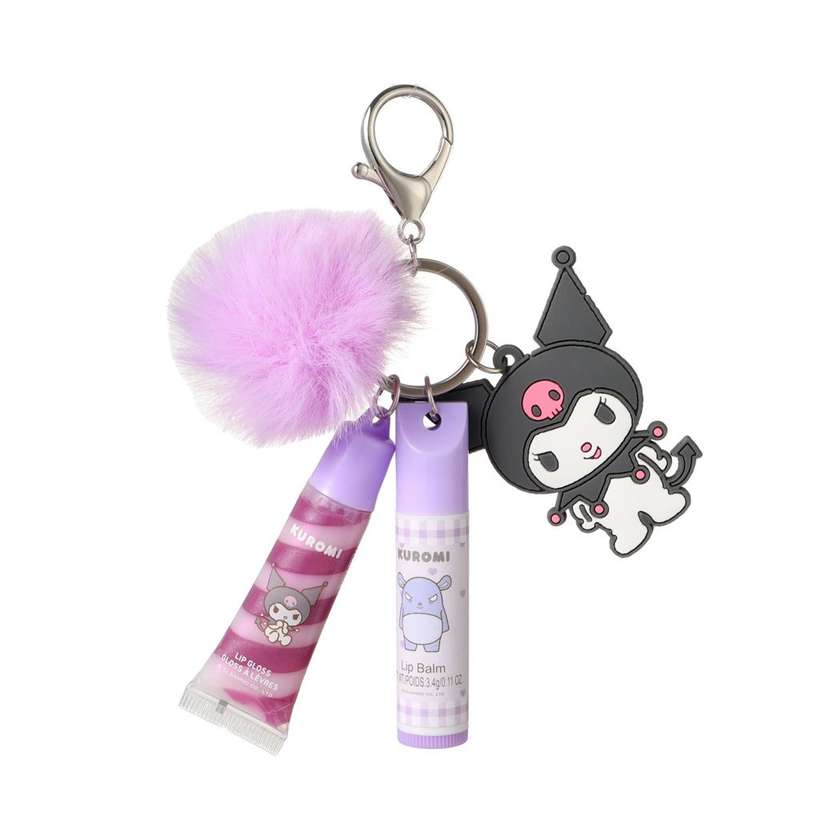 Sanrio characters Kids＇ Lip Care Keychain (Kuromi)
