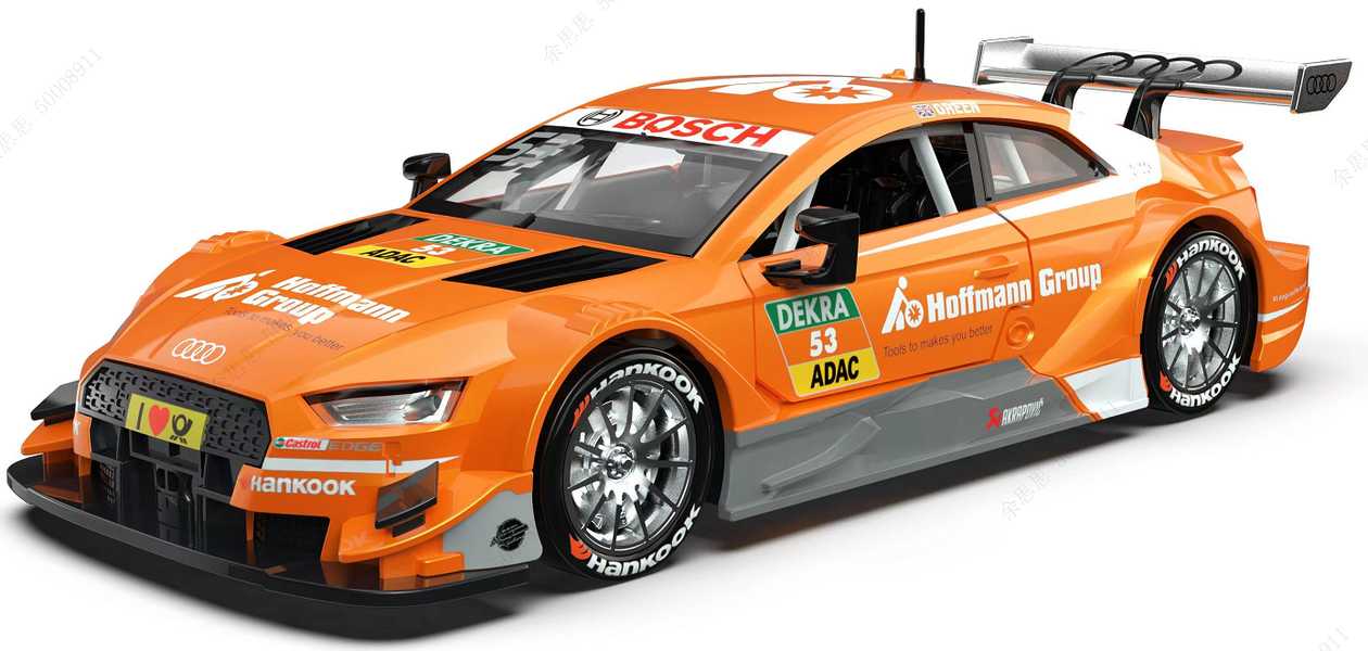1:32 Sound & Light Alloy Car Model (Genuine License) - Audi RS5 DTM (Orange)