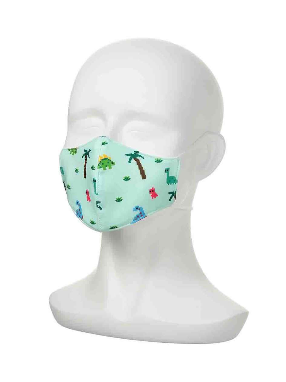 Zoo Series Printed Face Mask for Kids (Dinosaur)