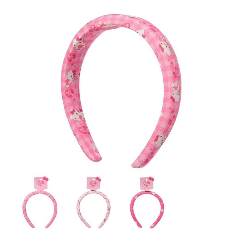 Sanrio characters Pink Collection Printed Hair Hoop (Hello Kitty)