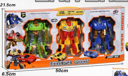 2-in-1 Racing Transforming Mecha (3 Pcs)(A)