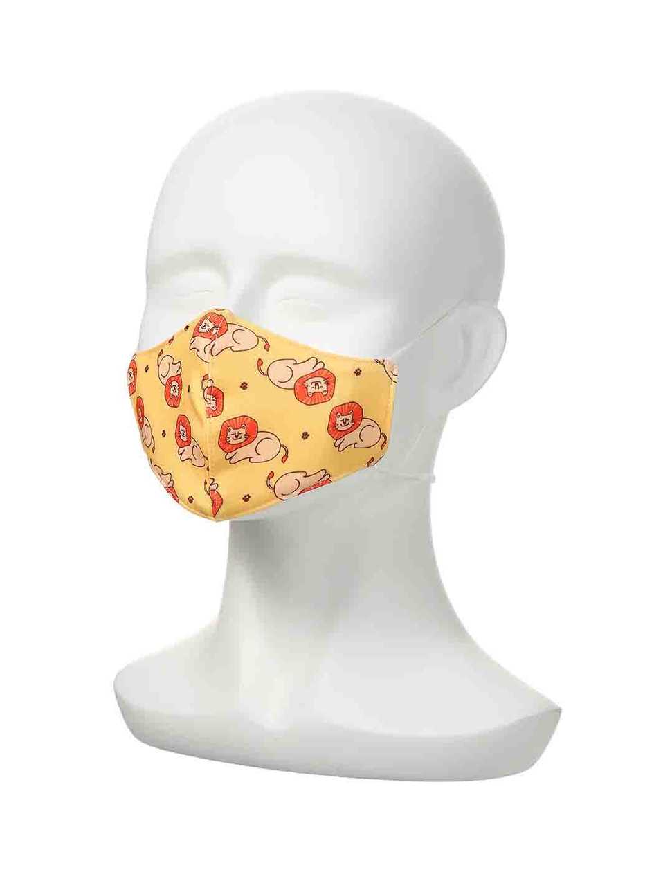 Zoo Series Printed Face Mask for Kids (Lion)