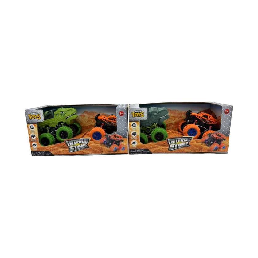 Interia Stunt Car (2 Pcs) (2 Assorted Models)(Dinosaur, Off-road Vehicle)