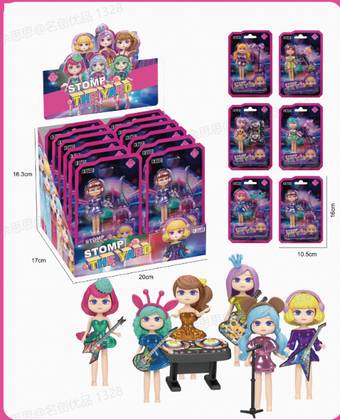 Female Music Band Figure (6 Assorted Models) (PDQ)