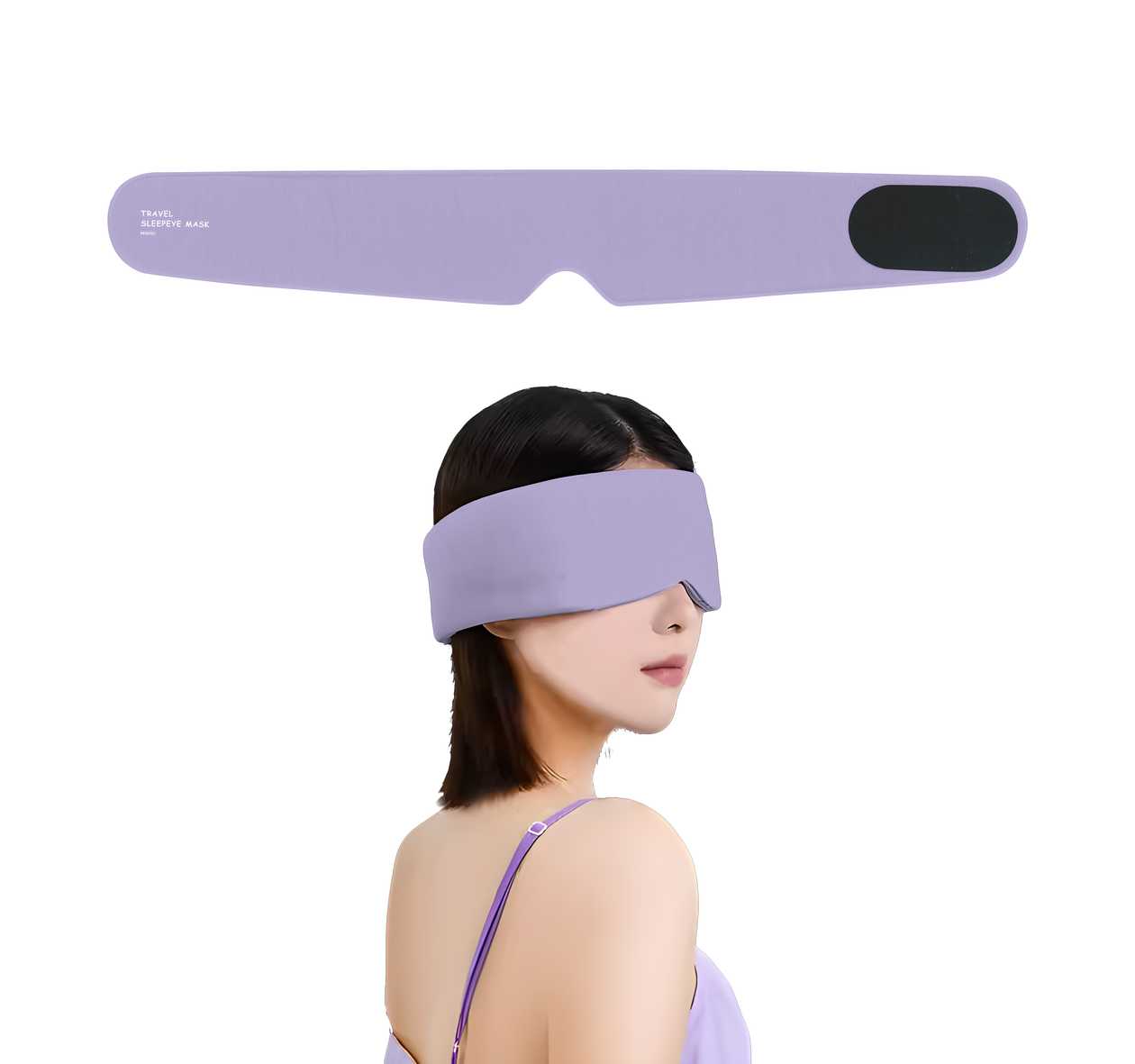 Travel Portable Blackout Sleep Mask(Purple)