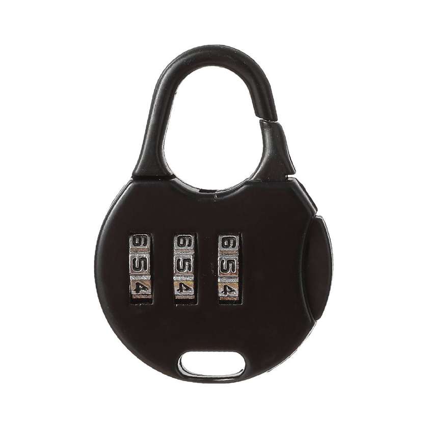Mini Round Lock(Black)