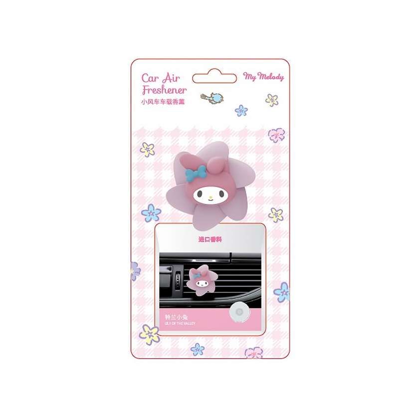 My Melody Windmill Car Air Freshener (Lily of the Valley Bunny)