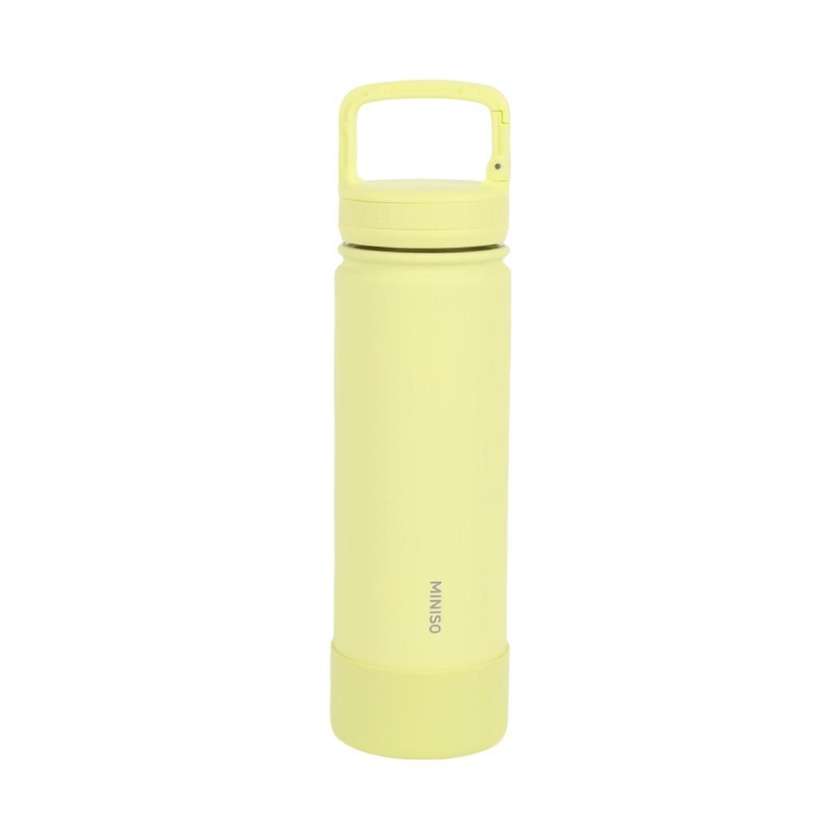 Dopamine Color Series Stainless Steel Insulated Bottle with Handle 700mL(Yellow)