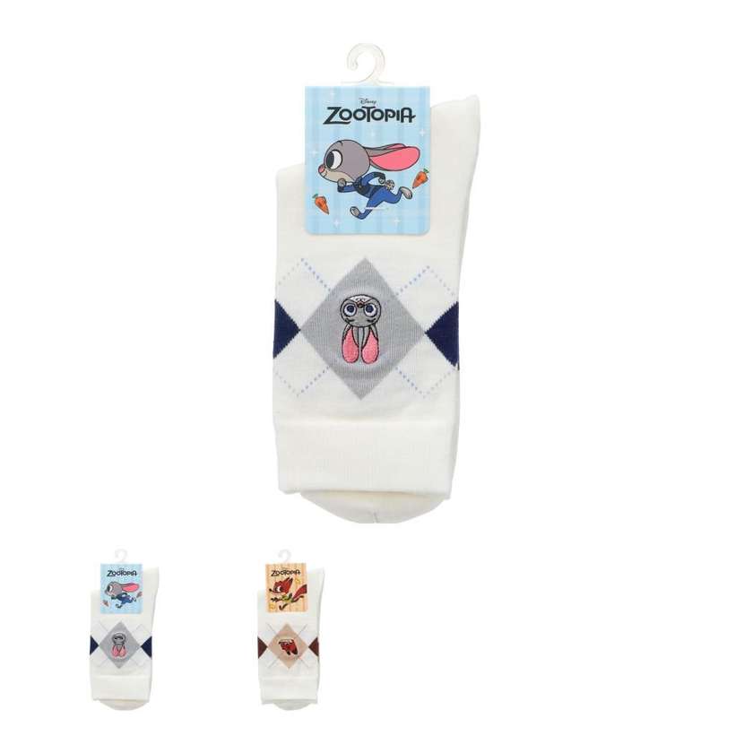 Disney Zootopia Collection 18cm Embroidered Crew Socks