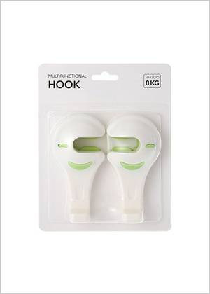 Simple Car Headrest Hanger Hook 2 Pack (White)