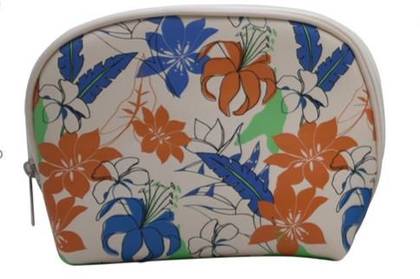 Floral Dream Shell-Shaped Cosmetic Bag