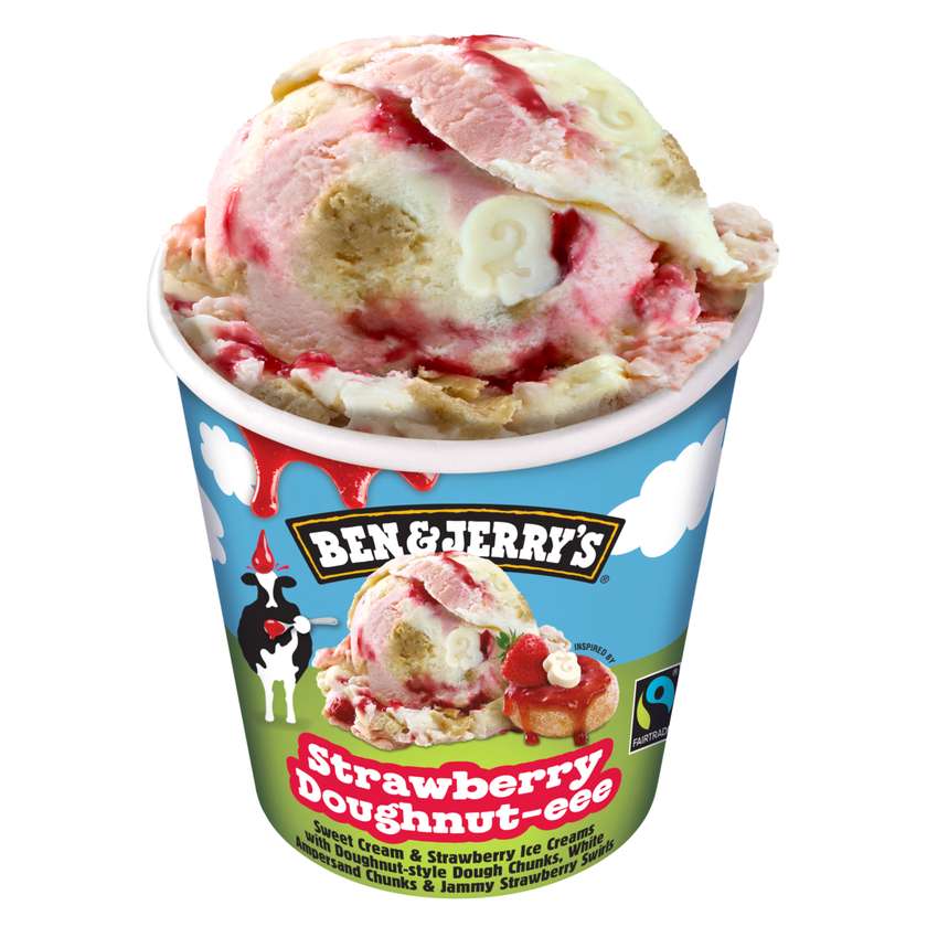Ben & Jerry’s Strawberry Doughnut-eee Ice Cream 465 ml