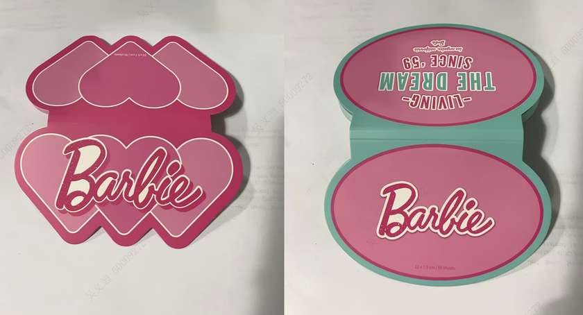 Barbie Shining Collection Figure Note Pad (50 Sheets) (A) (2 Assorted Models)