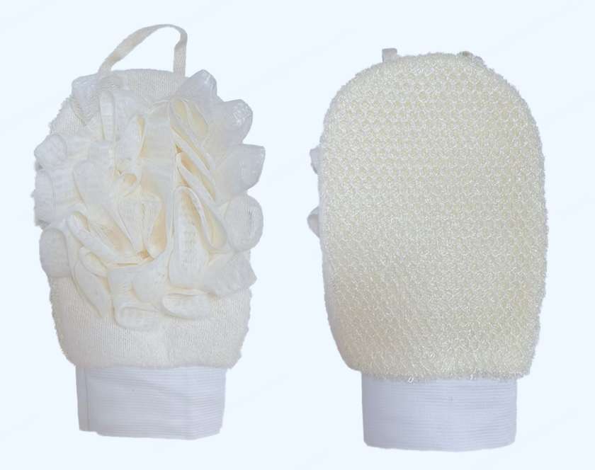 Harmony Series Double-Sided Cleansing Shower Mitten(Loofah & Cleansing Mesh)