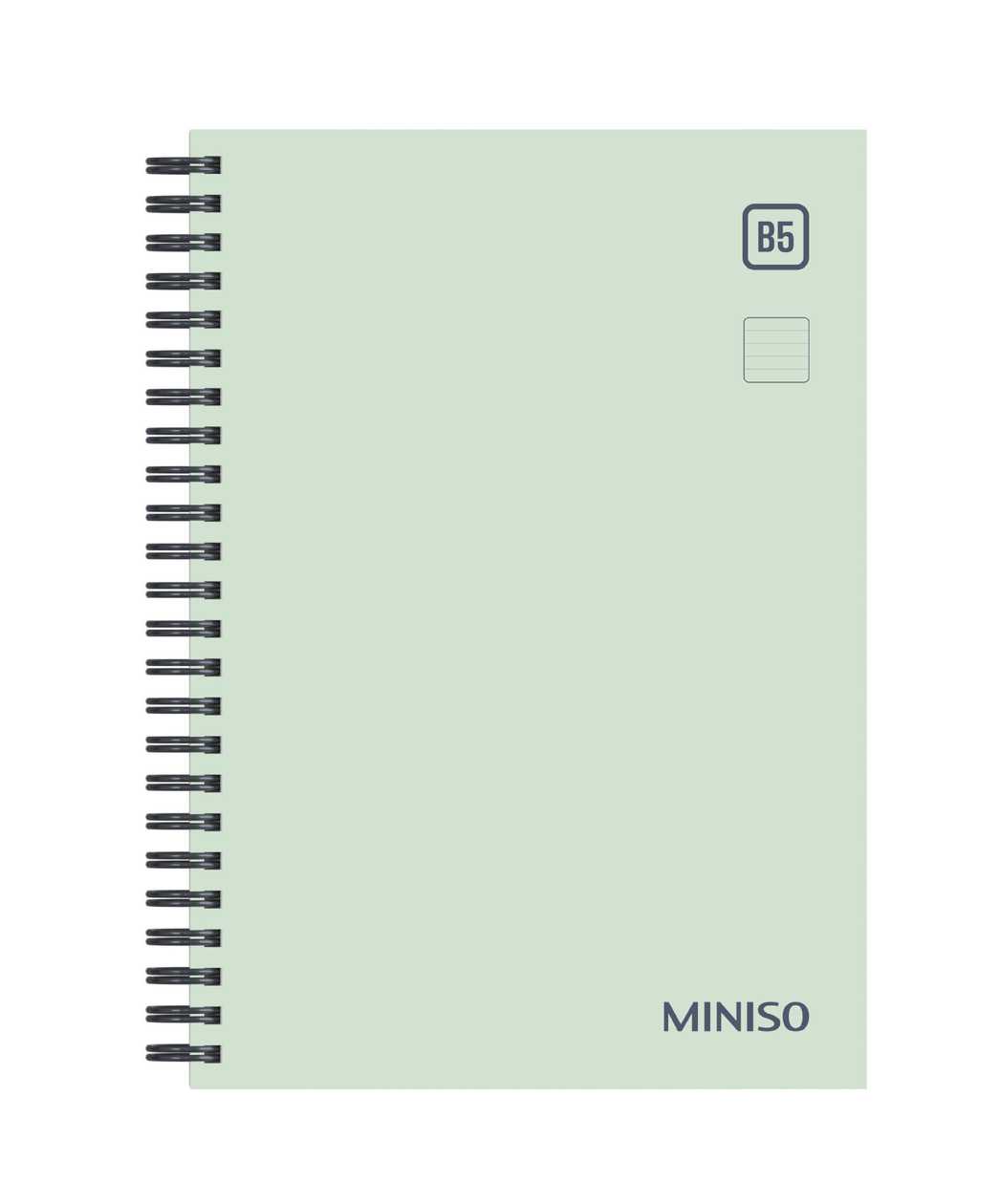 Simple Color Collection B5 Colored-Edge Wire-bound Book (88 Sheets) (Mint Green)