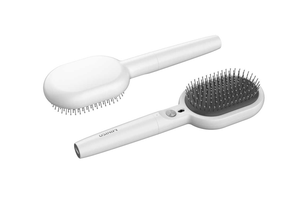 Classic Series Rechargeable Negative lon Hair Brush Model: EA21001 (Beige)