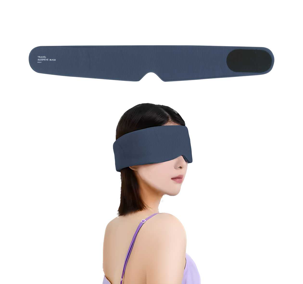 Travel Portable Blackout Sleep Mask(Blue)