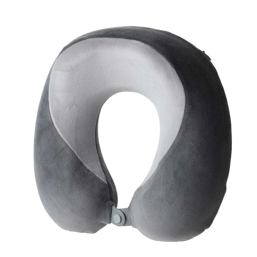 Dual Color Memory Foam U Shaped Neck Pillow(Gray)
