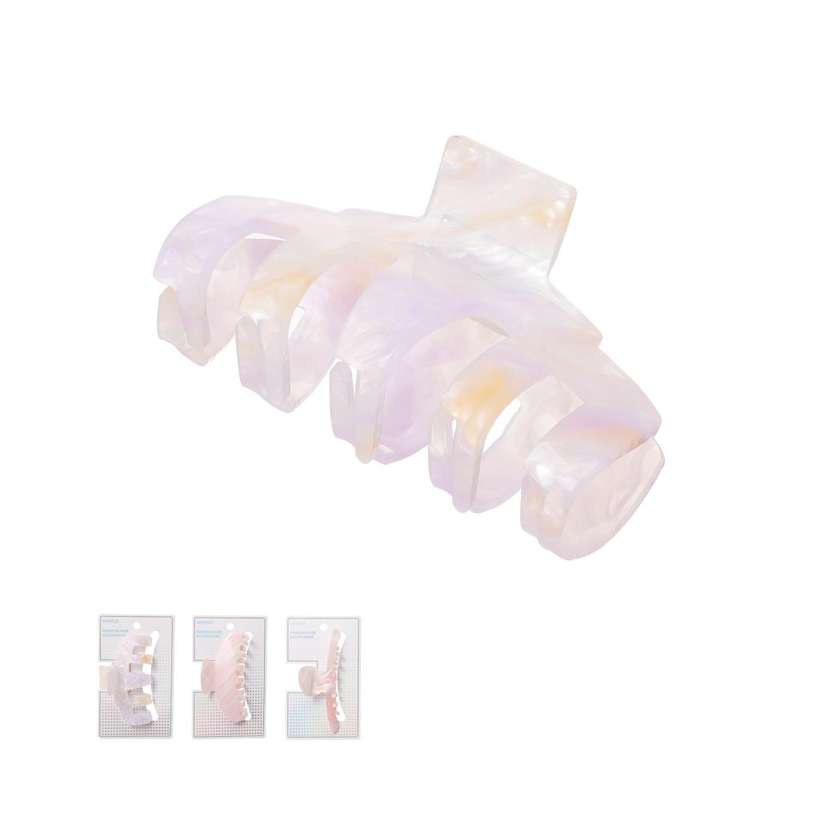 Pink Garden Colored Hair Claw Clip