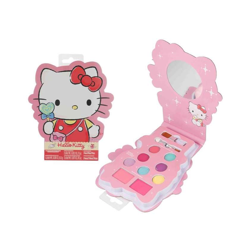 Hello Kitty Lip Jelly & Eyeshadow & Blush in Book-Shaped Palette