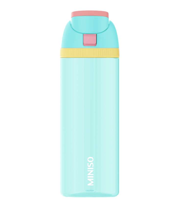 Sports Series Tritan Bottle with Straw & Handle 850mL(Turquoise)