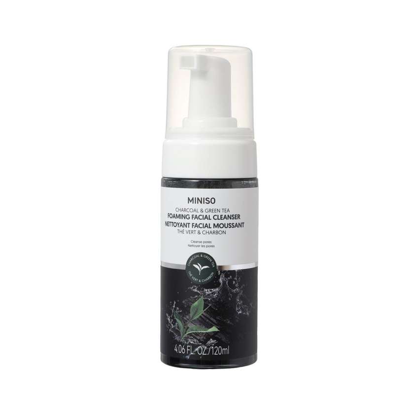 Charcoal & Green Tea Foaming Facial Cleanser