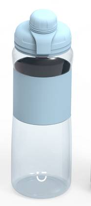 Light Enjoy Series Sports Handle Plastic Bottle 600mL(Blue)