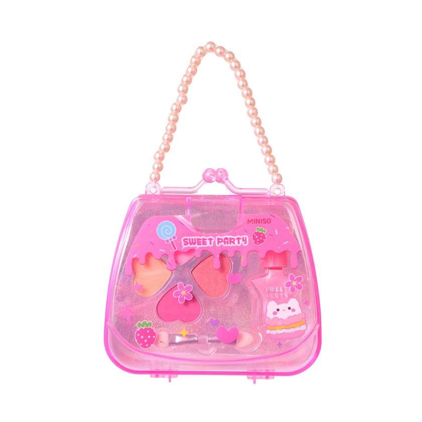 Dessert Theme Series Makeup Kit in Beaded Handbag(Pink)