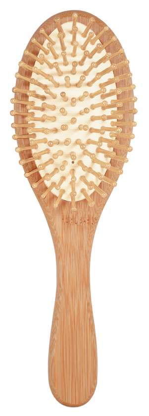Harmony Series Large Oval Wood-Bristled Cushion Massager Hairbrush