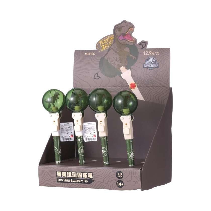 Jurassic World Collection Egg Shell Ballpoint Pen (1.0mm, Black) (Tyrannosaurus) (PDQ)