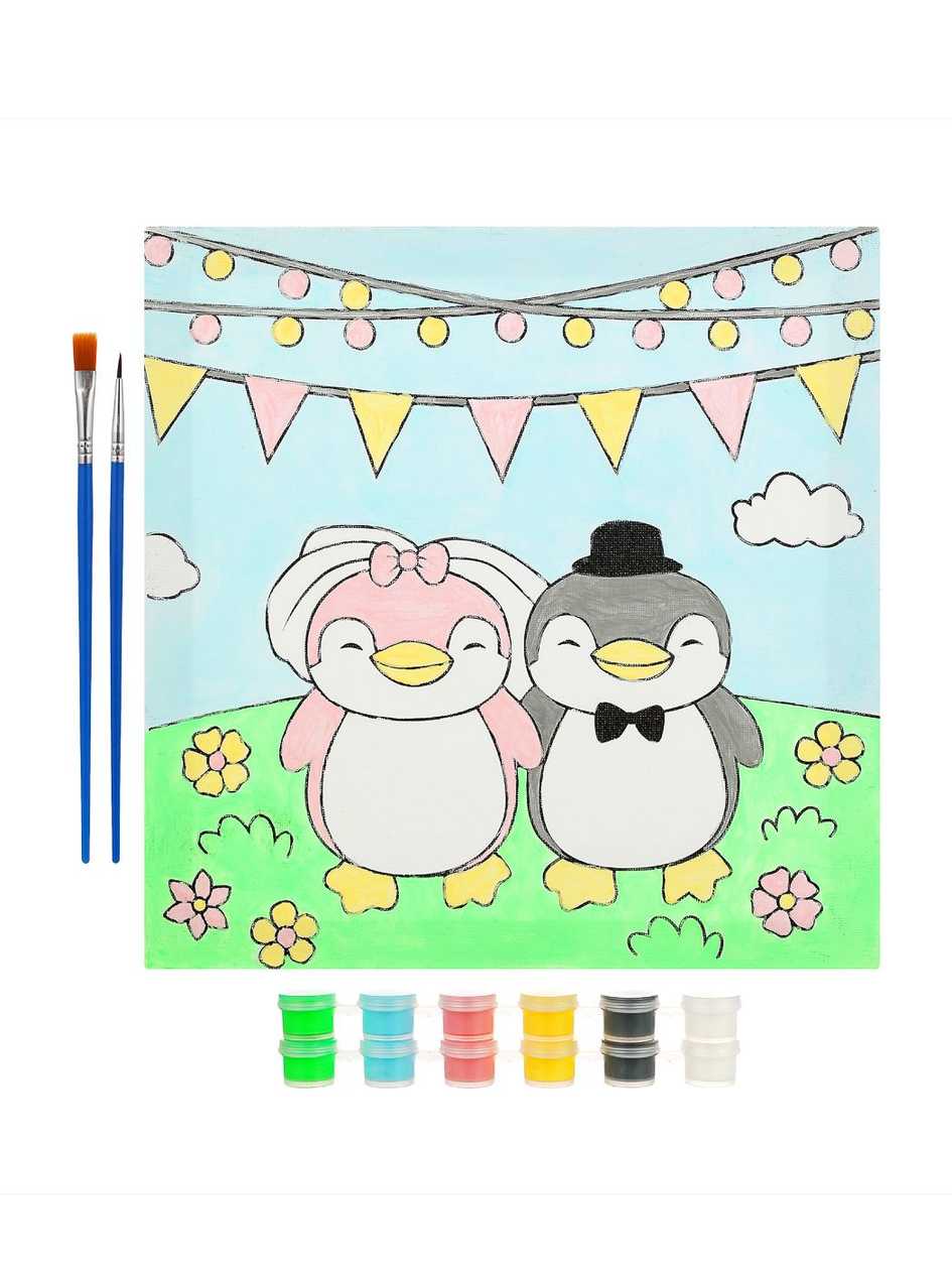 Coloring Set (Wedding Penguins)
