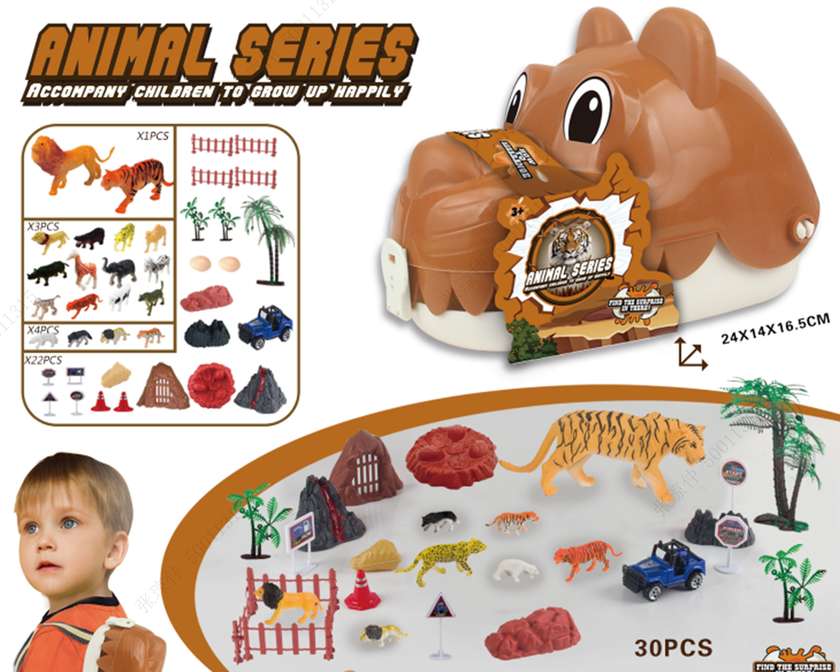 Back Organizer Animal Series(Wild Animals 30 Pcs)