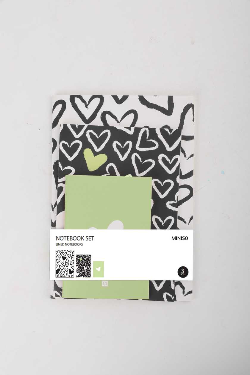 Black & White Collection 2.0 A5 & B5 & A6 Stitch-bound Book Set (32 Sheets)