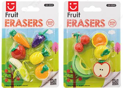 3D Eraser Collection Fruit Party (2 Assorted Models)