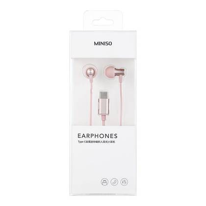 Type-C Metal Mini In-Ear Earphones with Braided Cable Model: 8459T# (Pink)