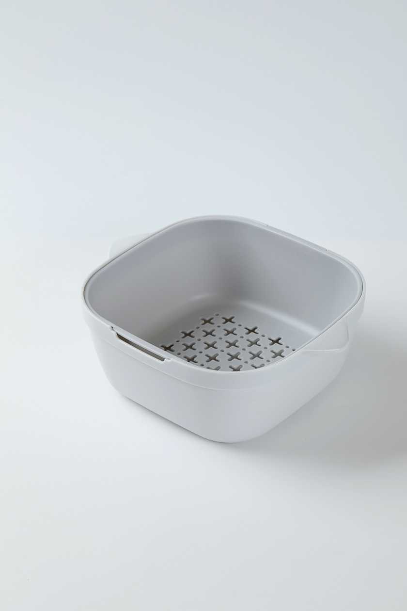Graceful Series Double Layer Colander (Large)(Gray)