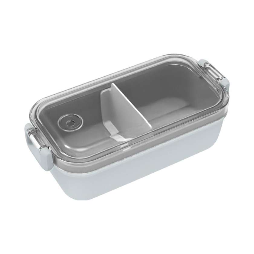 Graceful Series 2 Compartments Lunch Box 450mL(Gray)