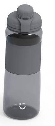 Light Enjoy Series Sports Handle Plastic Bottle 600mL(Gray)