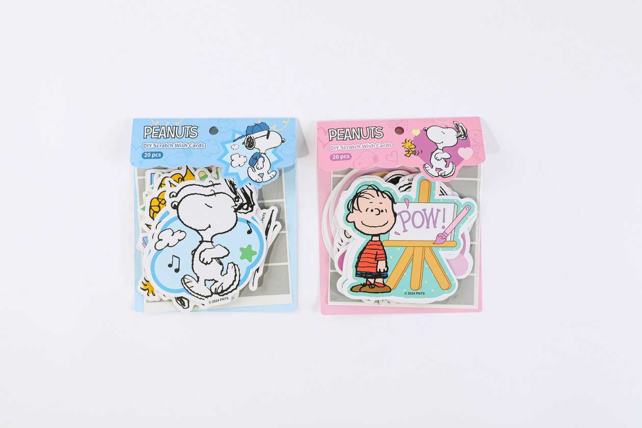 Snoopy Colorful Life Collection DIY Scratch Wish Card (20 Sheets) (2 Assorted Models)