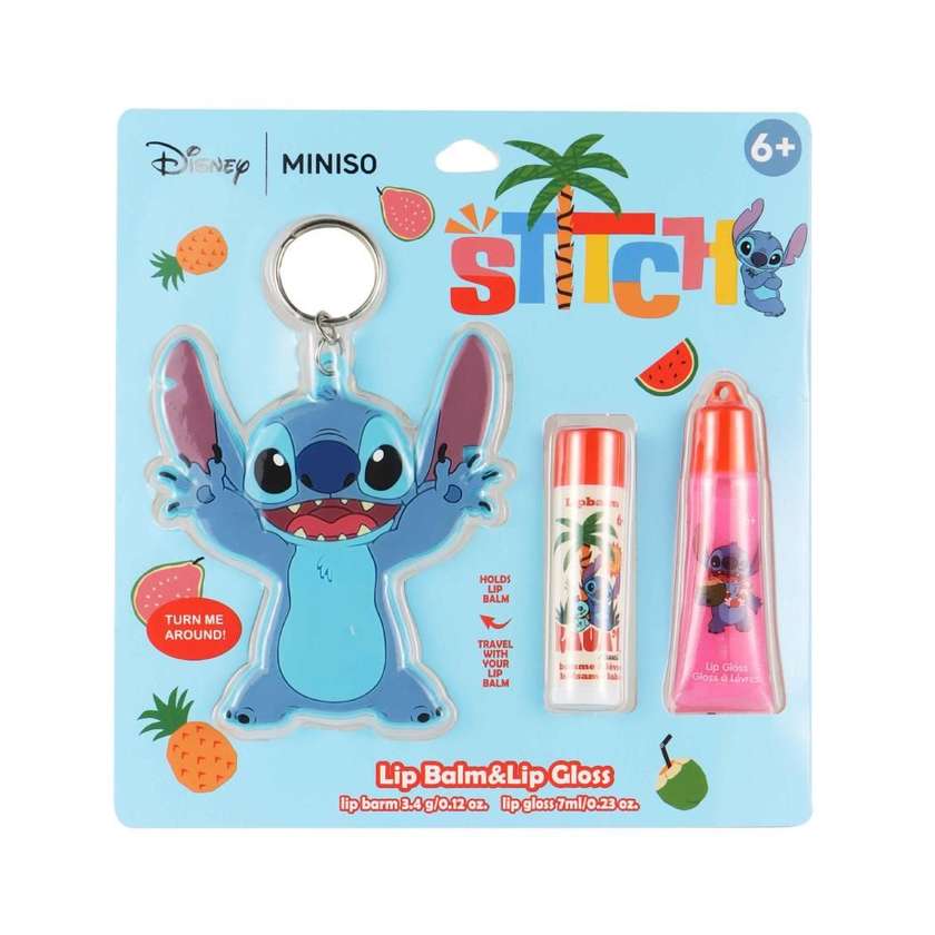 Disney Lilo & Stitch Collection Emollient Lip Balm & Lip Gloss & Silicone Cover