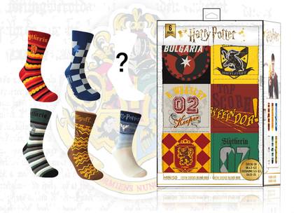 Harry Potter Crewย Socksย Surprise Box (6 Pairs)