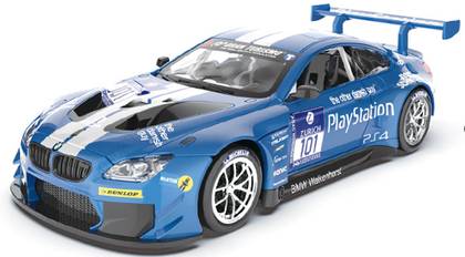 1:24 Sound & Light Alloy Car Model (Genuine License) - BMW M6 GT3 (Blue)