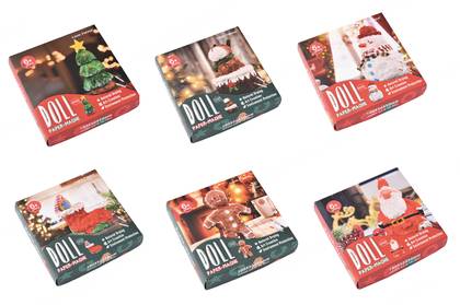 Christmas Collection DIY Paper Pulp Set (6 Assorted Models)