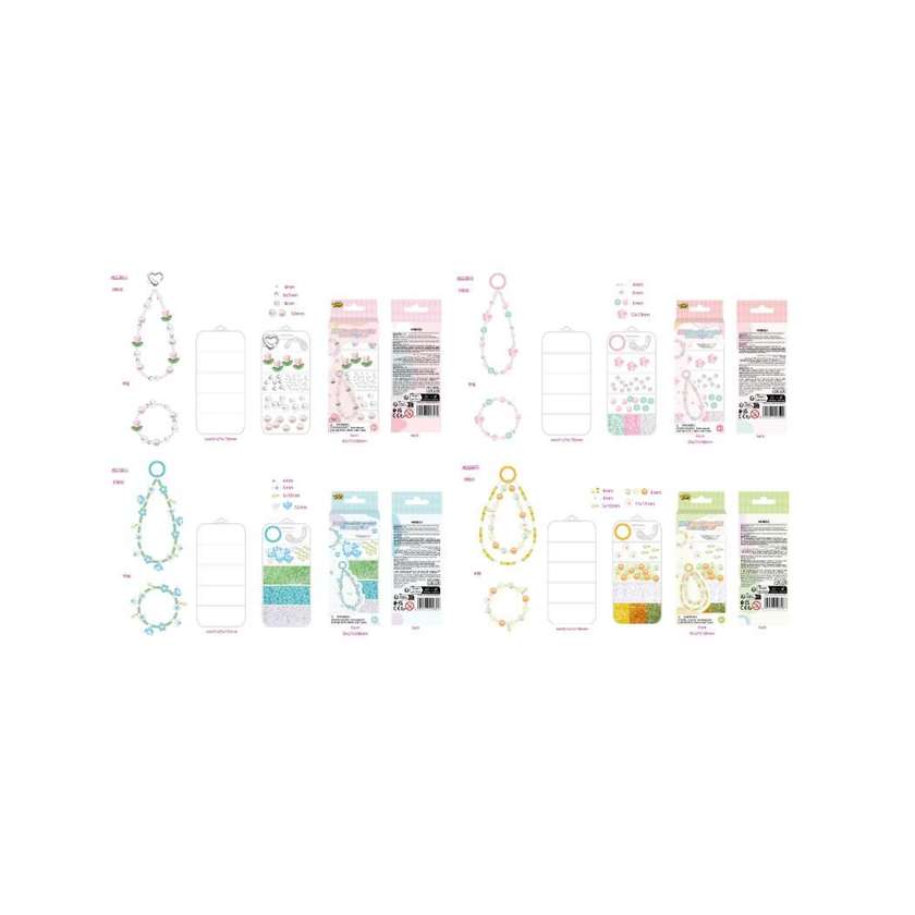 Flowers & Plants Collection DIY Bead Bracelet Making Kit (Assorted Models)