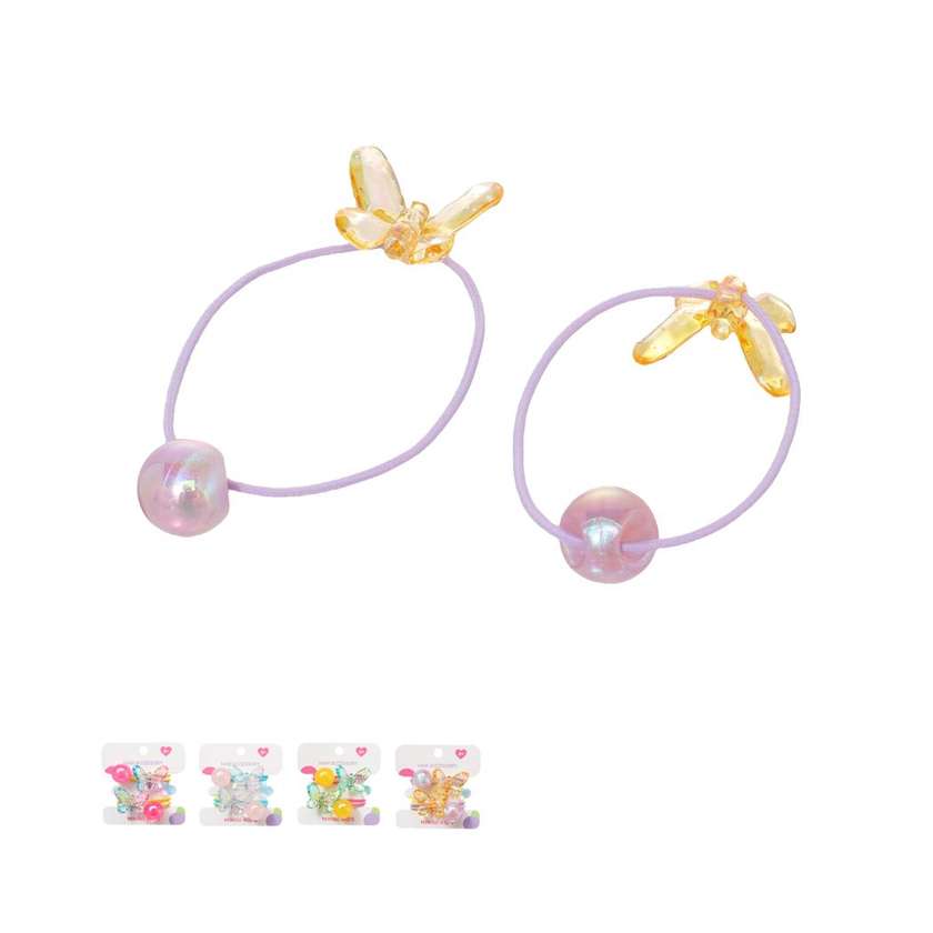 Gradient Color Butterfly Hair Ties (2 pcs)
